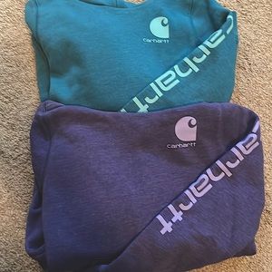 (2) CARHARTT GIRLS HOODIES